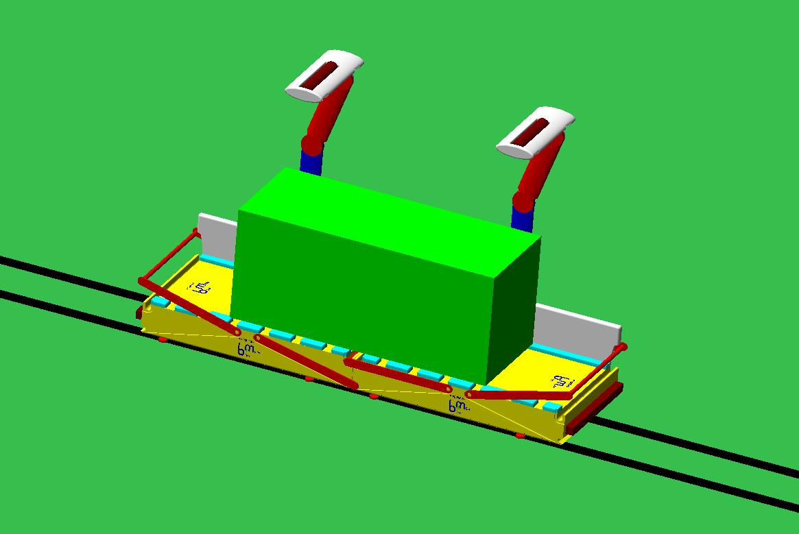 Transport eines 20-Fuß-Normcontainers