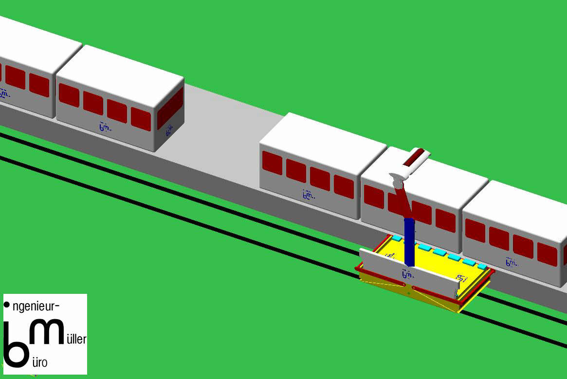 ankommendes Railtaxi